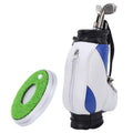 LZKW Desktop Office Golf Pens with Bag, Golf Bag Pen Holder, Souvenir Set for Fathers Fans Men Golfer(Blue and White)