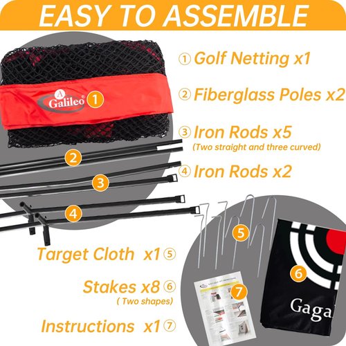 Golf Hitting Practice Nets for Backyard Driving Heavy Duty Men Real Indoor Golf Balls Hitting Pitching Driving Nets for Indoor Outdoor Garage Use Golfing Swing Training Impact Cages with Frame and Net