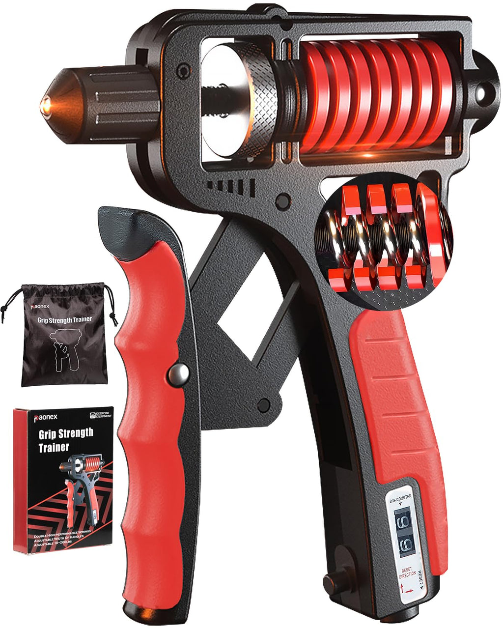 PAONEX Grip Strength Trainer Adjustable