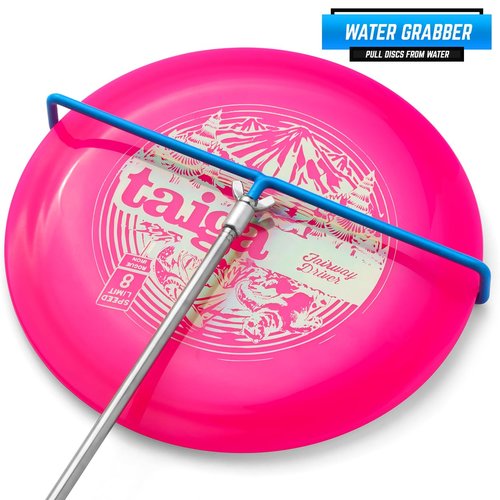 Rogue Iron Sports Disc Golf Retriever Pole Telescoping Disc Golf Accessories Grabber 16 inches to 16ft (Blue, 1, Inches, 1, Inches, 1, Inches, 16.00, Inches, 1, Inches)