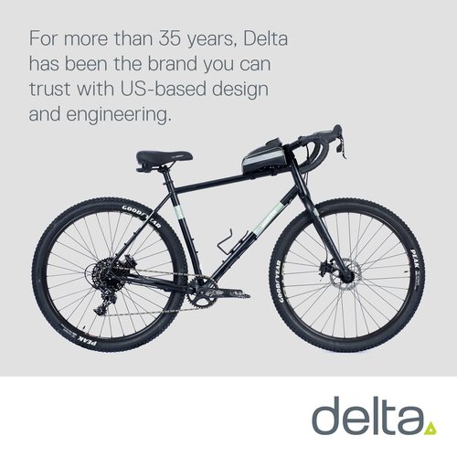 Bike Frame Bag with Waterproof Phone Pouch by Delta Cycle - Top Tube Bike Bag with Bike Phone Mount - Waterproof Handlebar Bag Bike Accessories for Adult Bikes