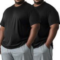 Cadtuos Men’s Big and Tall Shirts Cooling Quick Dry Wicking Workout Athletic Lightweight Short Sleeve Loose Fit T-Shirt Black