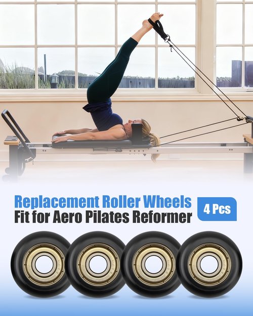 Replacement Roller Wheels Fit for Aero Pilates Reformer, 4 Pcs