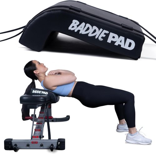 Baddie Pad Hip Thrust Bench Pad - Foam Support for Back, Shoulder & Neck | Ideal for Weight Lifting