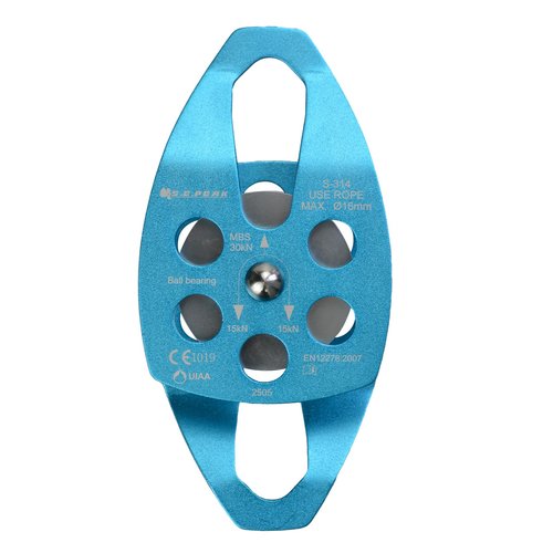 SEPEAK 30kN Large Rescue Pulley Sheave with Swing Plate CE UIAA, Portable Outdoor Climbing Pulley for Backyard Zipline,Fits Rope up to 16 mm/Holds Up to 6750lbs