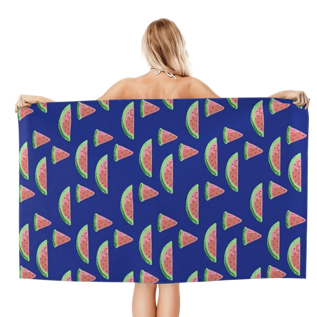 LMKLOP Cute Watermelon Beach Towel for Women/Adults, Personalized Microfiber Beach Towels Bulk, Quick Dry Beach Towel for Pool, Lightweight Bath Towels Oversized Clearance 30"x 60"