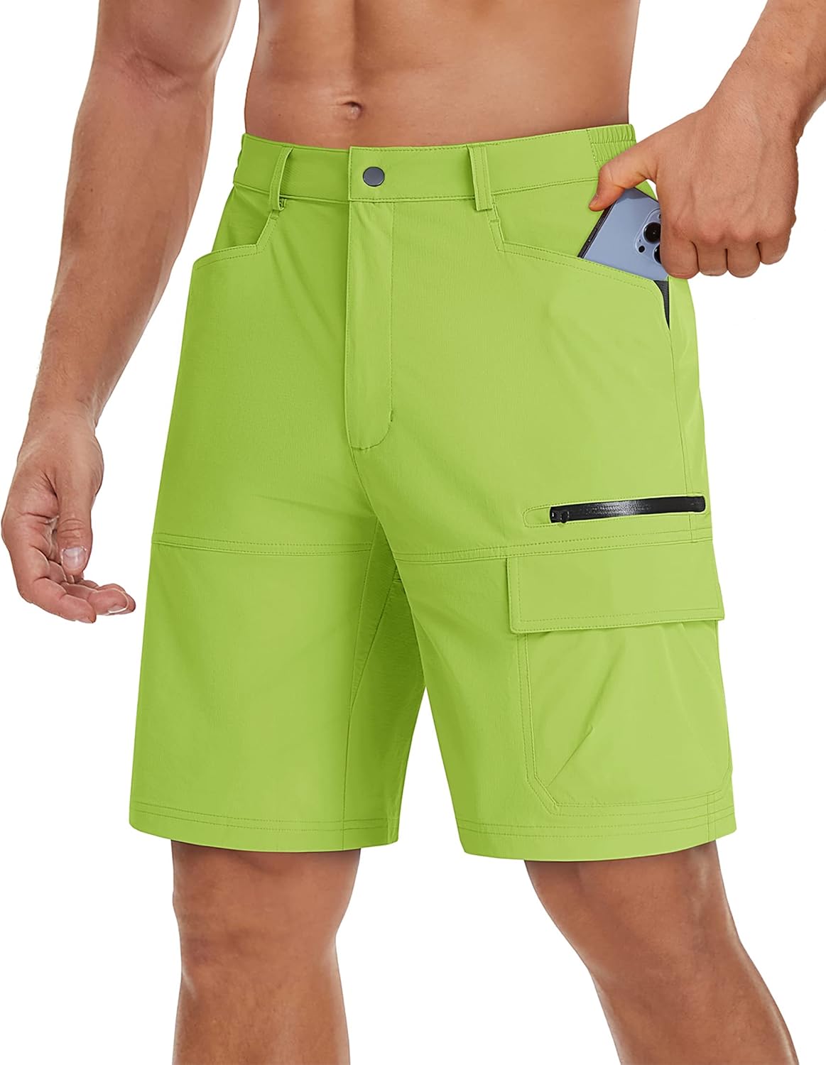 TACVASEN Men's Quick Dry Cargo Shorts - Water Resistant Casual Hiking & Golf Shorts | Lightweight Summer Wear