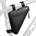 BOBILIFE Bike Triangle Frame Bag - Bicycle Cycling Handlebar Front Pouch Saddle Storage Bag for Road and Mountain Bikes (Black)