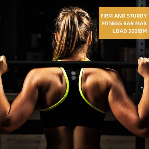 Ycendelion Resistance Band Workout Bar for Body Workout, Adjustable 3 Parts with Easy Grip Foam Durable Portable Steel Pilates Training