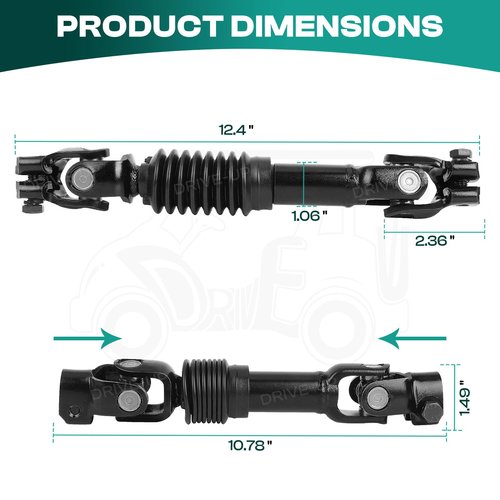 EZGO TXT Intermediate Steering Shaft Joint Assembly Golf Carts 2001-Up, 70580-G01