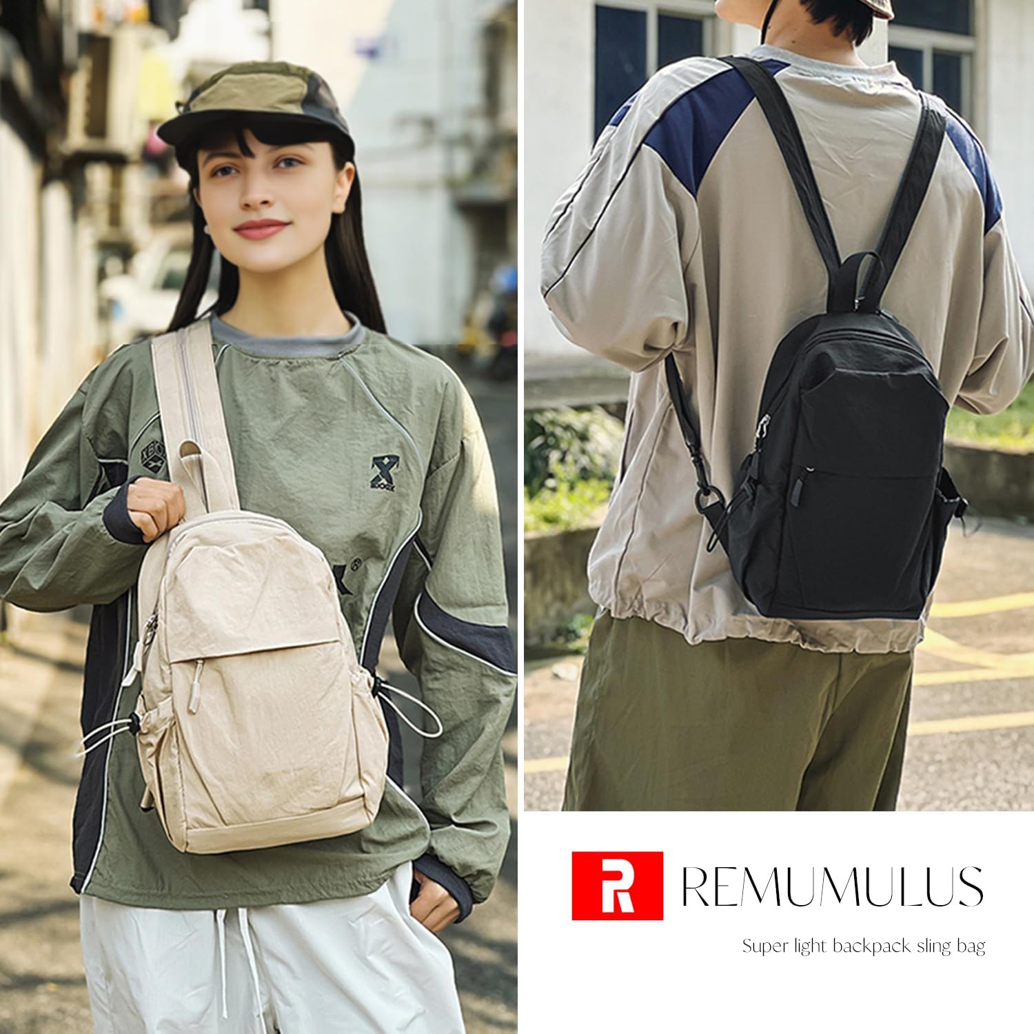Skiennix Unisex Crossbody Messenger Bag - Durable Sling Backpack for Hiking | Adult Small Size