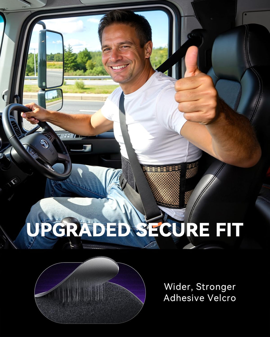 SOLOEVER Copper Back Braces for Lower Back Pain, Breathable Lumbar Support Belt for Men and Women, Lower Back Brace for Herniated Disc, Sciatica, Scoliosis, Heavy Lifting (Black, Large)
