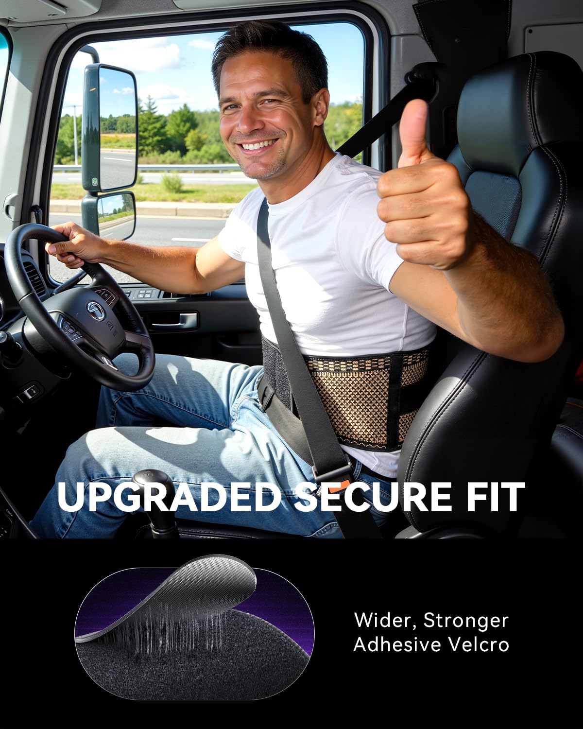 SOLOEVER Copper Back Braces for Lower Back Pain, Breathable Lumbar Support Belt for Men and Women, Lower Back Brace for Herniated Disc, Sciatica, Scoliosis, Heavy Lifting (Black, Large)