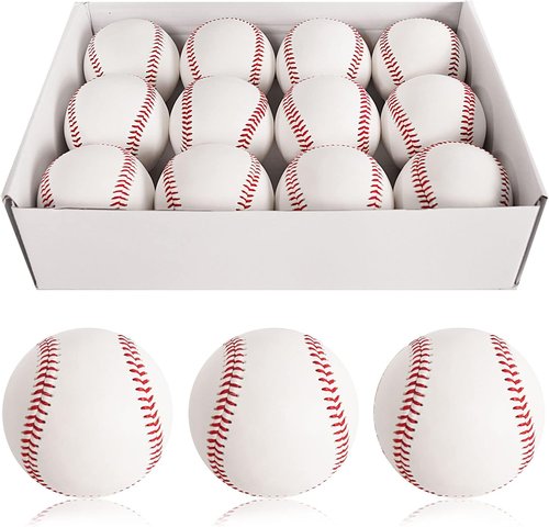 GKK Baseball 6-Ball Pack | Youth 9-Inch Practice Baseballs for Pitching and Throwing