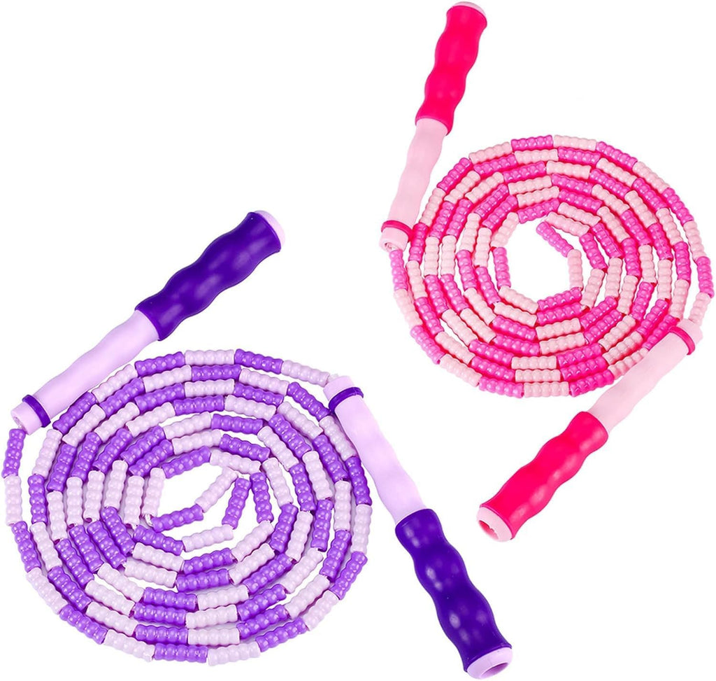 Zocy Jump Rope - Tangle-Free Fitness Skipping Rope with Soft Beaded Segments | Adjustable for All Ages