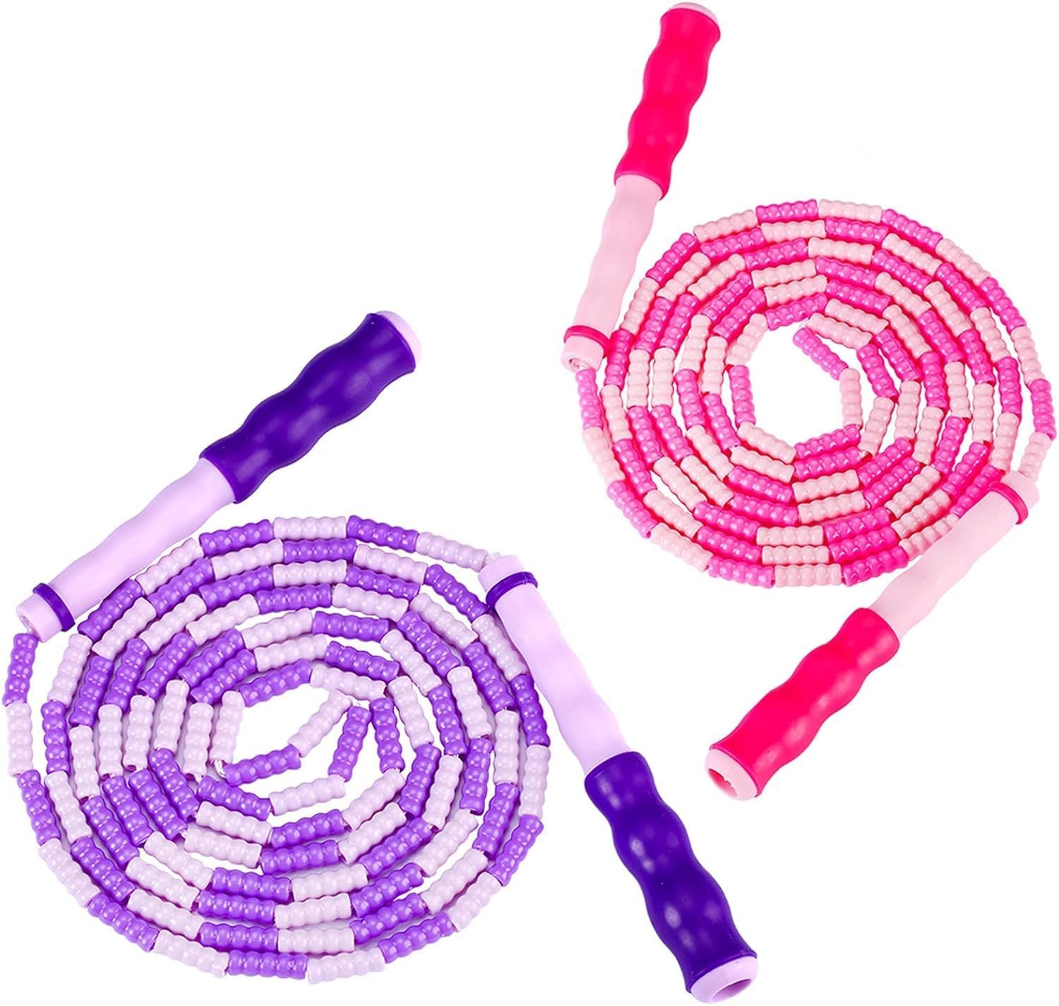 Zocy Jump Rope - Tangle-Free Fitness Skipping Rope with Soft Beaded Segments | Adjustable for All Ages