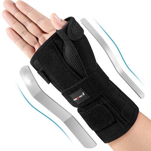 NEENCA Carpal Tunnel Wrist Brace with Thumb Support, Medical Grade Night Support Thumb Spica Splint for Arthritis, Tendonitis & De Quervain’s ((XL/XXL/XXXL, Left Hand))