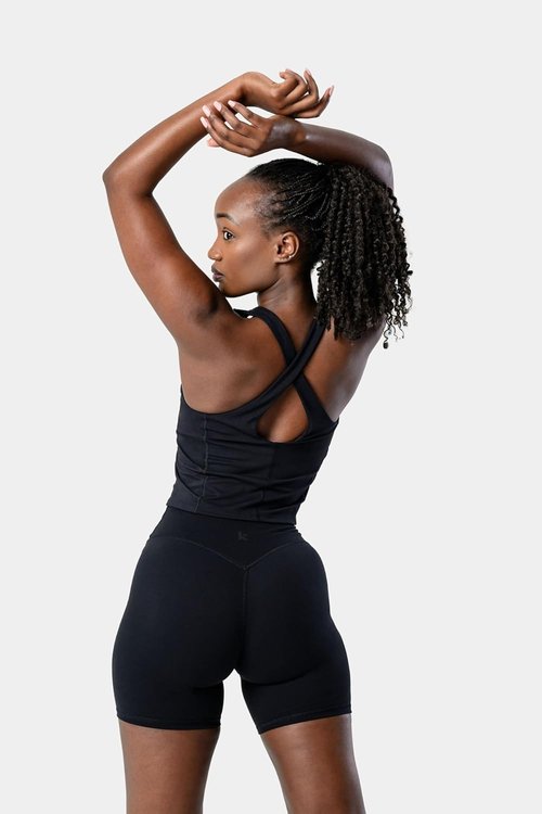 Kamo Fitness Serenity Shorts - High Waisted Women's Biker Shorts | 6" Inseam, Thigh-Friendly Design
