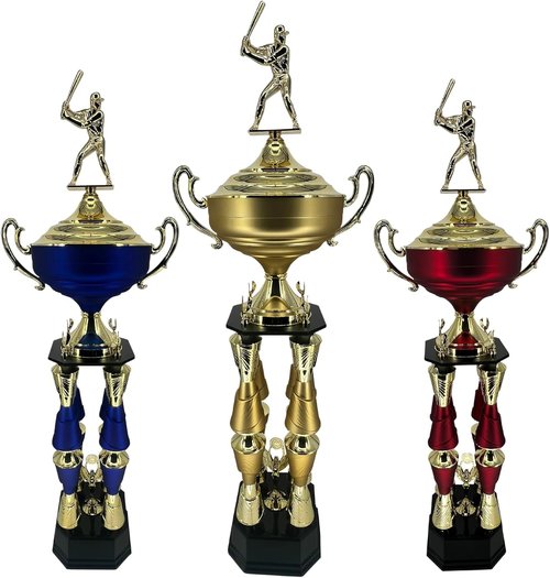Express Medals Giant 54-Inch Tall Trophy Cup Award - Custom Engraving, Gold/Red/Blue Options