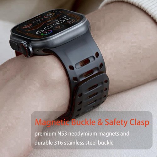 Lamshaw Compatible with Amazfit Helio Bands, New Sweat-Proof Sport Silicone, Breathable Unisex Strap Compatible with Amazfit Helio Fitness Tracker Wristband (Black)