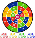 TEMI 29" Large Dart Board - Fun Indoor & Outdoor Game with 20 Balls | Perfect Birthday Gift for Kids Ages 3-12