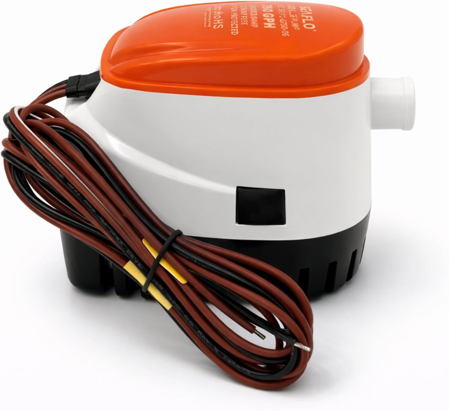 SEAFLO 06 Series Automatic Submersible Bilge Pump - 750GPH, 12V with Float Switch & Strainer | Compact Marine Solution