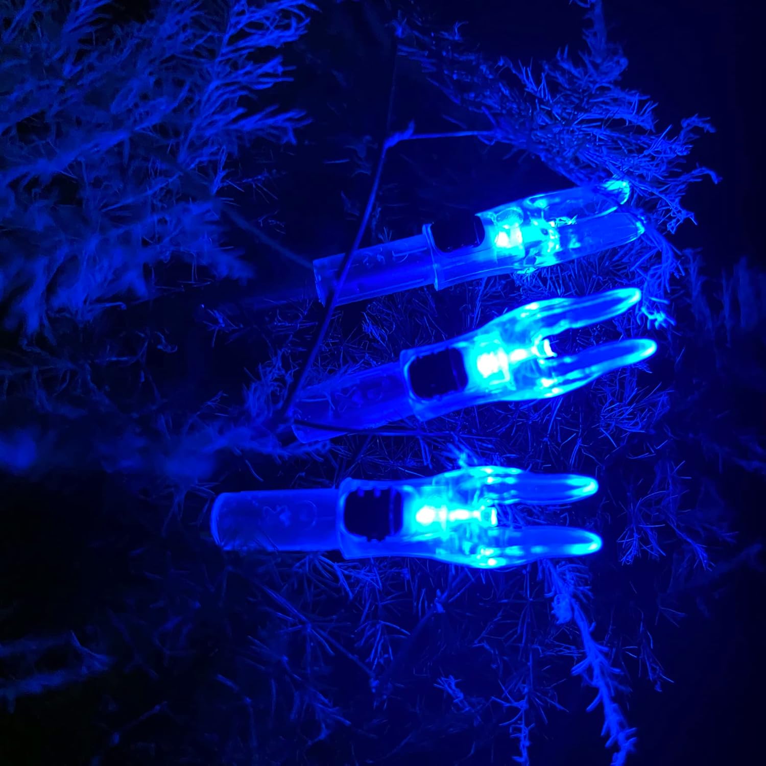 Skiennix High-Visibility LED Arrow Nocks - 6PCS with ON/OFF Switch | Fits .204-.246 Diameter