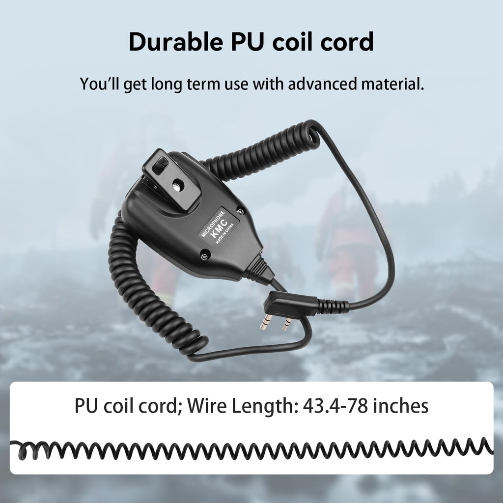 Retevis Walkie Talkie Microphone,Two Way Radio Shoulder Mic,Compatible with Retevis RT68 RT21 H-777 RT22 RT22S RT27 RT86 RT19 RT15 RB26 BAOFENG UV-5R 888S 5RM Kenwood Samcom pxton Radio(10 Pack)