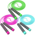 Adjustable Soft Skipping Rope - Toddler Jump Rope With Skin-Friendly Foam Handles For Kids, Boys, Girls, Women, Men - Exercise Activity, Outdoor Fitness