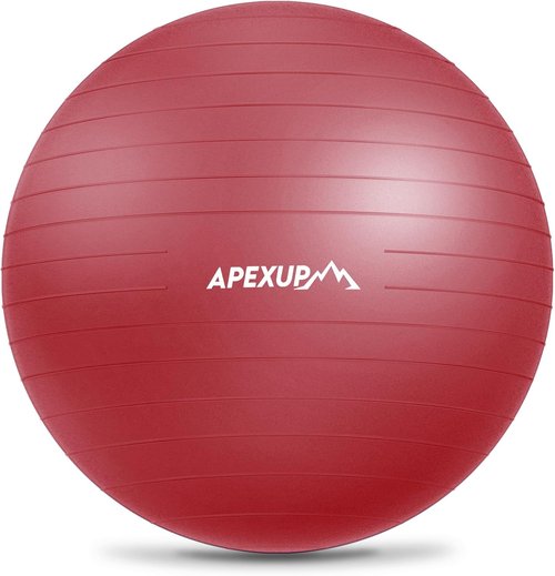 APEXUP Yoga Ball - Anti-Slip Heavy Duty Exercise Ball for Fitness & Core Training | 5 Sizes Available