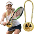 Greatest of All Time Turnover Chain - 6" Gold Medal Trophy Necklace for Sports Achievements