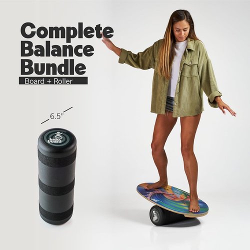 Indo Board - Balance Trainer for Core Strength & Stability | Ideal for Surfing, Yoga & More