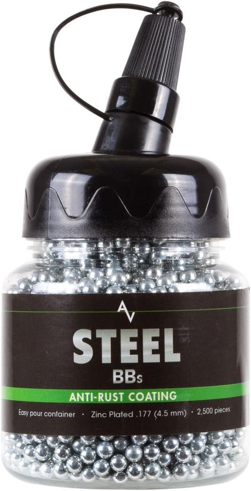 Air Venturi Steel BBS - 177 Caliber Zinc-Plated Steel Balls | 5.1 Grains, 2,500 Count