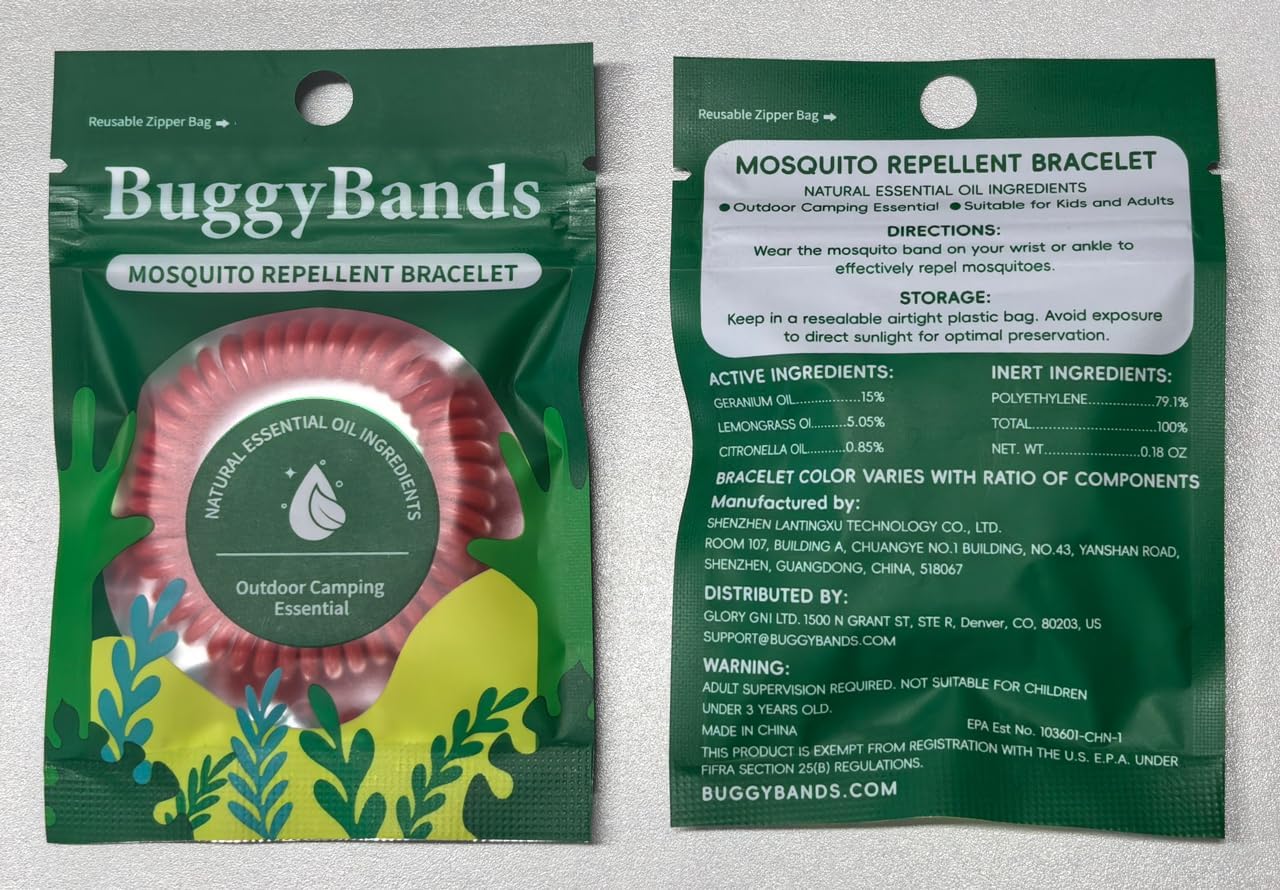 Skiennix Mosquito Bracelets - DEET-Free, Waterproof Citronella Bands for Adults & Kids | 24 Pack