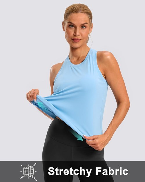 G Gradual Women's Yoga Tank Top - Racerback Athletic Sleeveless Shirt for Gym & Running | Loose Fit