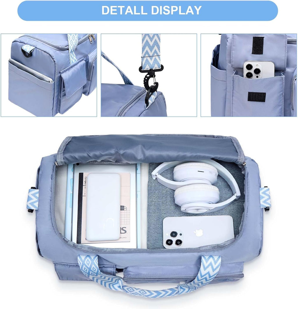 Skiennix Small Gym Bag - Stylish Travel Duffle with Shoe Compartment | Perfect for Weekend Getaways