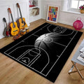 Skiennix Basketball Rug - Non-Slip Court Design for Bedroom & Game Room | 3'x5' Size