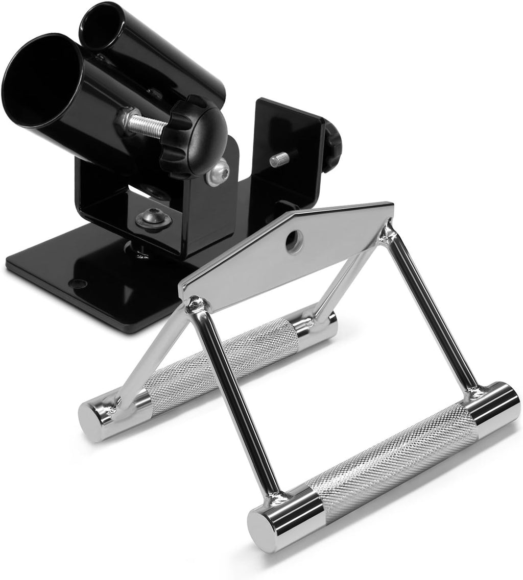 Yes4All Adjustable T Bar Row Attachment - Durable D Row Handle with Textured Rubber Grip