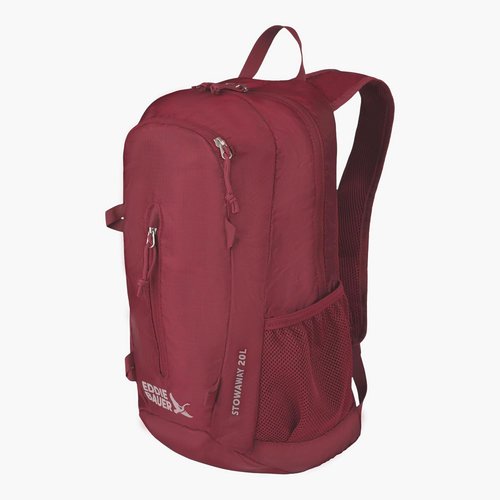 Eddie Bauer Stowaway Packable Backpack - Lightweight, Durable Travel Bag | 20L - Black Cherry