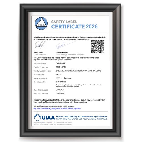 JRSGS Climbing Carabiner 25KN Large Carabiner Clip Auto Locking Carabiner Obtained UIAA Certification Heavy Duty Carabiners Suitable for Rock Climbing, Camping, Gym,Rescue