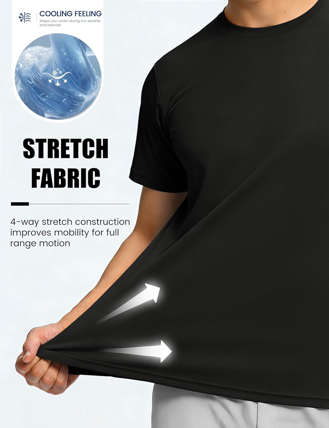 TACVASEN Men's Athletic T-Shirts - Quick Dry Workout & Sun Protection Rash Guard | UPF 50+