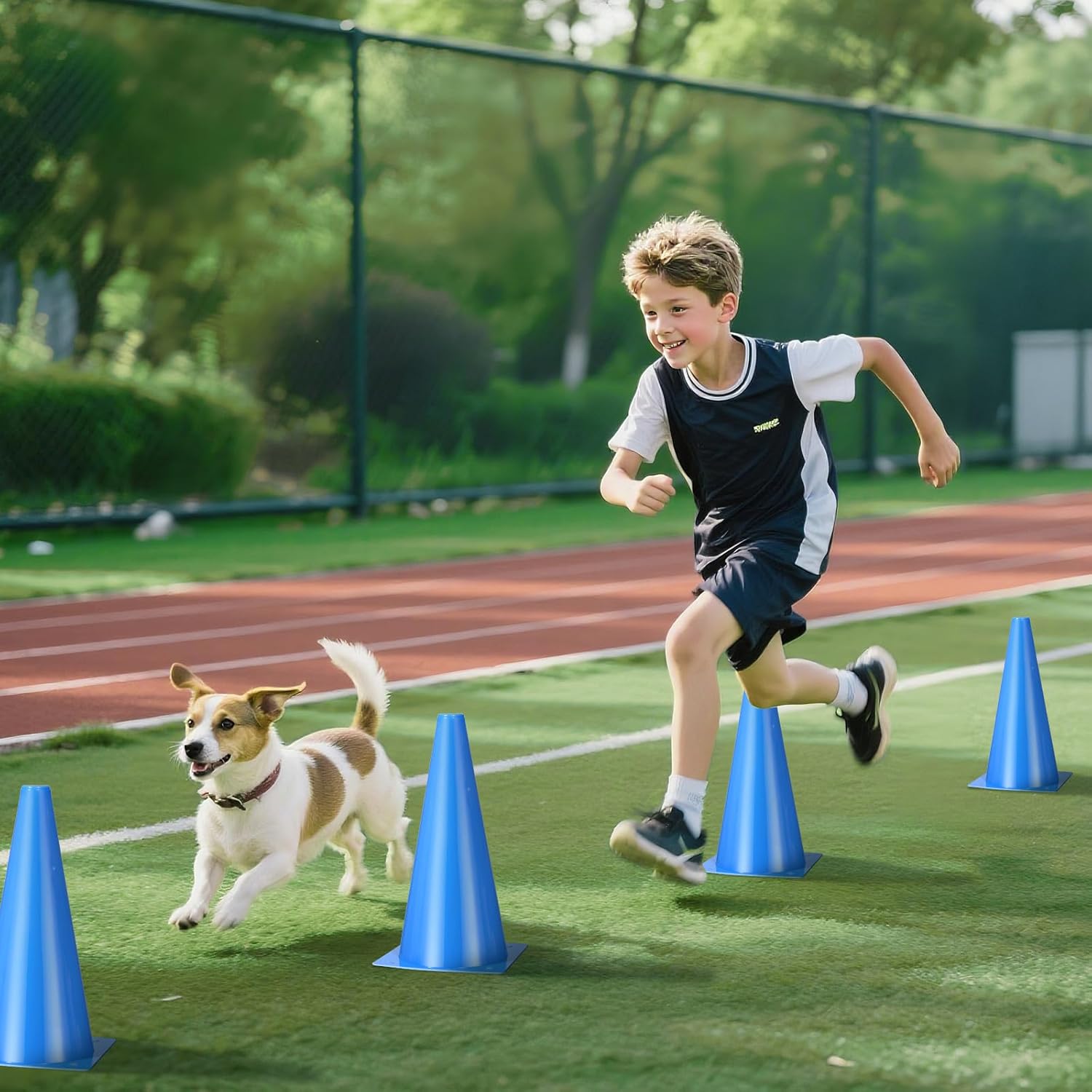 Skiennix 12-Inch Durable Traffic Cones - 12-Pack Versatile Plastic for Sports Training & Safety