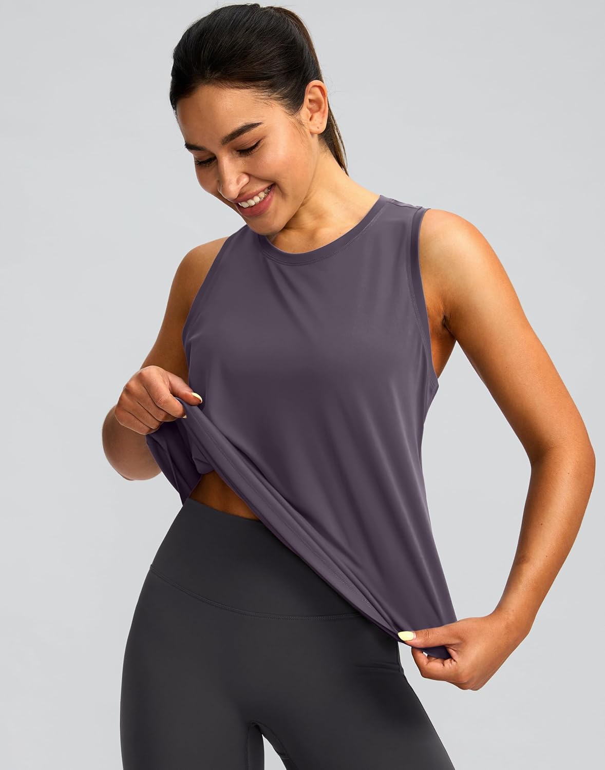 Skiennix Women's Racerback Workout Tank Top - Sleeveless Loose Fit Yoga & Gym Shirt