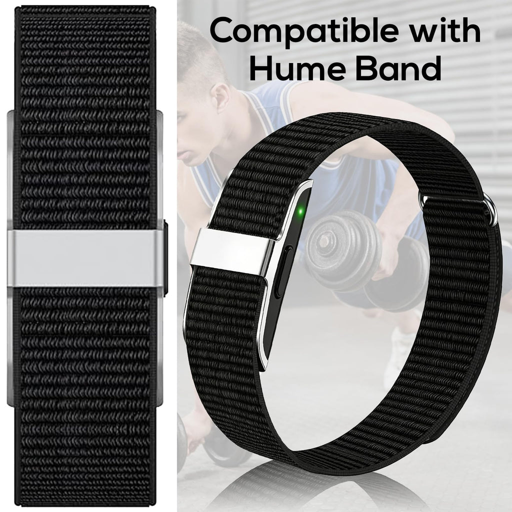 Zeeflufun Biceps Nylon Loop Bands Compatible with Hume Band - Armband/Ankle Soft Comfortable Breathable Replacement Strap for Hume Bands,for Women Men