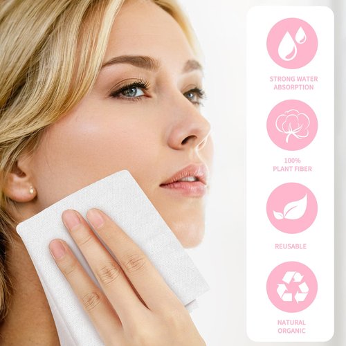 Classycoo Compressed Towel 120 PCS with 2 Carrying Cases,Disposable Mini Tablets Portable Face Towel Cotton Coin Tissue for Travel, Camping, Hiking, Sport, Home Hand Wipes, Outdoor Activities (Pink)