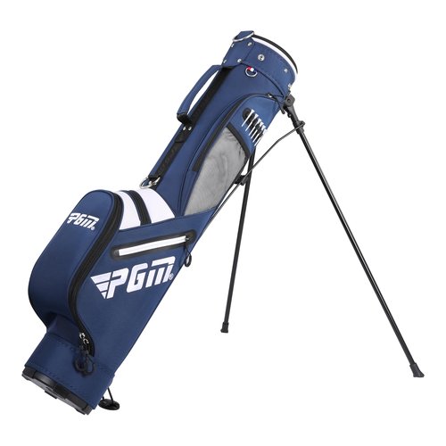 PGM Sunday Golf Stand Bag for Women and Men - Blue Easy Carry Pitch Lightweight Golf Stand Bag with Cooler Pouch and Valuables Pocket for Driving Range Par 3 Executive Courses
