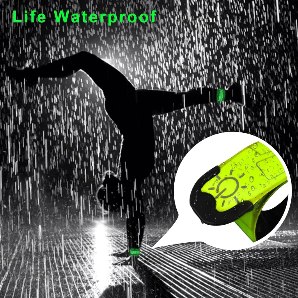 Skiennix LED Safety Wristband Lights - Rechargeable Glow Arm & Ankle Bands | High Visibility for Night Running