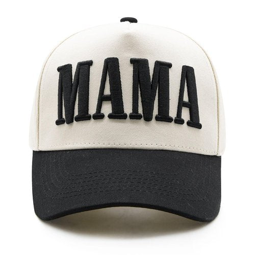 YQZUWUXE Womens Mama Trucker Hat, Vintage Snapback Mom Baseball Cap, Trendy New Mom Gifts Mothers Day Outfits for Mommin Gifts Black