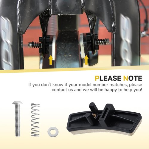 (1 Pair) 92874 Brake Pads Replacement Kit Compatible with Schwinn Stationary Exercise Bikes – Includes Felt Pads, Screws & Springs for IC Elite, IC Pro, DX900, Evolution Series