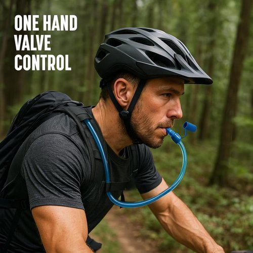 Large 4L Water Bladder (XL135oz) Heavy-Duty Hydration Reservoir Bag (V2 2026), Easy-Fill Wide Mouth Opening, Leak-Proof Tube with Easy-Valve Drinking Straw (1 Gallon)